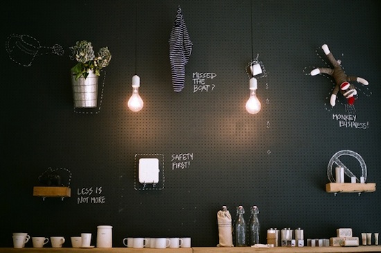 Chalkboard Pegboard // Pegboards That Live Outside The Box // simplyspaced.com