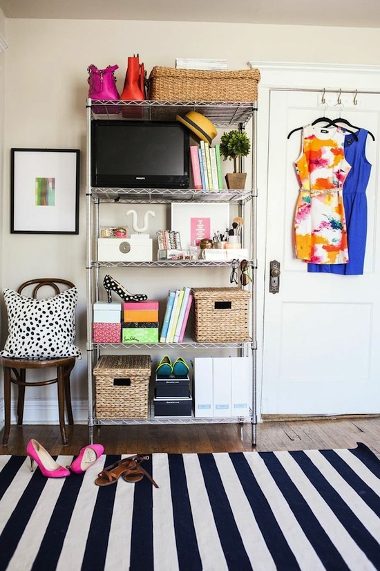 Bedroom Beauty // 7 Ways to Organize Using Wire Shelving // simplyspaced.com