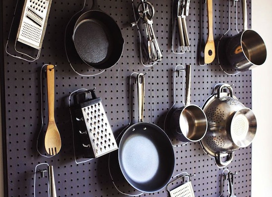 Traced Items Pegboard // Pegboards That Live Outside The Box // simplyspaced.com