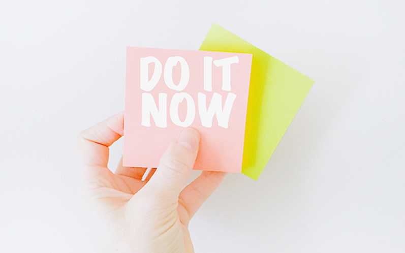 Do It Now // 15 Things Organized People Do More Of // simplyspaced.com