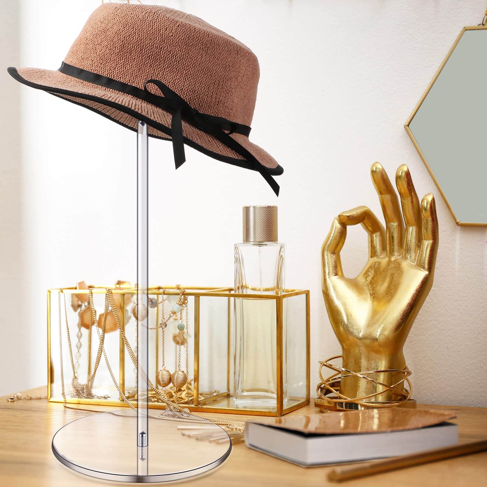 Hat Rack 24 Clear Store Display Your Baseball Cap Collection for