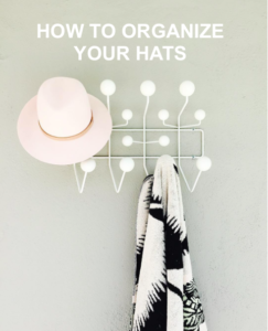 How to organize your hats // www.simplyspaced.com
