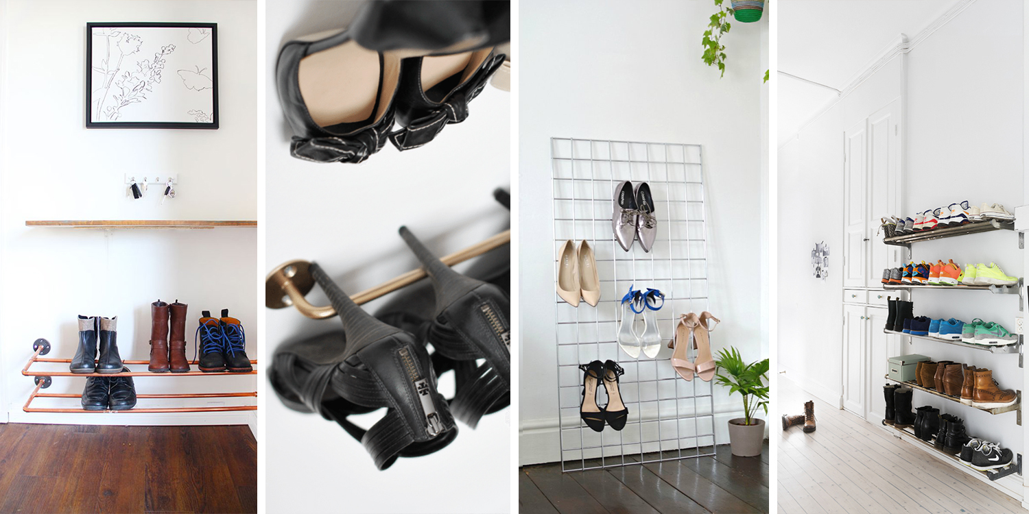 Baffect Wall Hanging Shoes Rack, Door Mounted Plastic Shoe